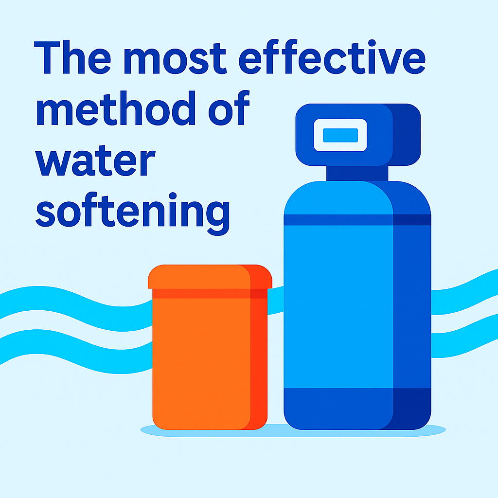 The most effective method of water softening